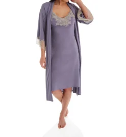 Natori Luxe Shangri-La Long Robe E74056 -Freya Fashion Shop natori nat001 e74056 cs5