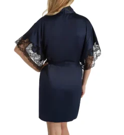 Natori Feathers Satin Wrap With Lace F74057 -Freya Fashion Shop natori nat001 f74057 bs