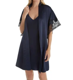 Natori Feathers Satin Wrap With Lace F74057 -Freya Fashion Shop natori nat001 f74057 cs2