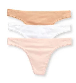 OnGossamer Cabana Cotton Hip G Thong - 3 Pack 1412P3 -Freya Fashion Shop ongossamer ong001 1412p3 cs2