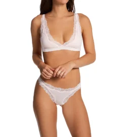 Only Hearts Organic Cotton Lace Trim Thong 50841 -Freya Fashion Shop only hearts ohrt01 50841 cs1