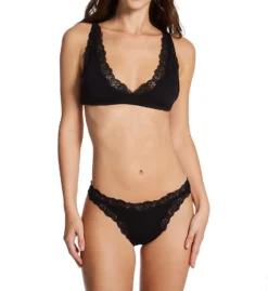 Only Hearts Organic Cotton Lace Trim Thong 50841 -Freya Fashion Shop only hearts ohrt01 50841 cs2