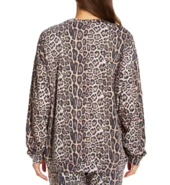 Onzie Boyfriend Leopard Print Sweatshirt 3792 -Freya Fashion Shop onzie onz001 3792 bs