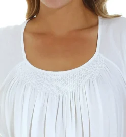 P-Jamas New Smocking Short Sleeve Gown Carlota2 -Freya Fashion Shop p jamas pj001 carlota2 cs1