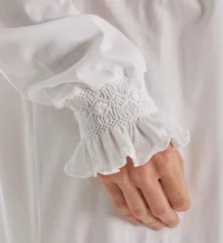 P-Jamas Isabel Smocked Long Sleeve Nightgown Isabel -Freya Fashion Shop p jamas pj001 isabel cs1