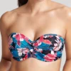Panache Anya Riva Print Twist Bandeau Bikini Swim Top SW1403 -Freya Fashion Shop panache pana01 sw1403 gs