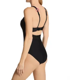 Panache Onyx Chic Moulded Plunge One Piece Swimsuit SW1910 -Freya Fashion Shop panache pana01 sw1910 bs