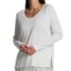 PJ Harlow Rib Long Sleeve V-Neck With Side Slits FRANKIE