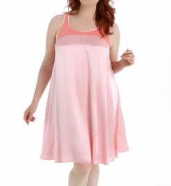 PJ Harlow Satin And Rib Nightgown Lindsay -Freya Fashion Shop pj harlow pjha01 lindsay cs1