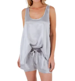 PJ Harlow Mikel Satin Boxer With Laura Satin Tank Set PW039 -Freya Fashion Shop pj harlow pjha01 pw039 cs1