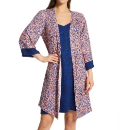 PJ Salvage Blueberry Fields Sateen Robe RCBFR -Freya Fashion Shop pj salvage pjsa01 rcbfr cs2
