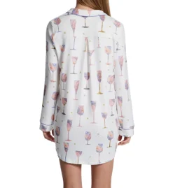 PJ Salvage It's A Wineful Life Butter Jersey Sleepshirt RGWLNS -Freya Fashion Shop pj salvage pjsa01 rgwlns bs