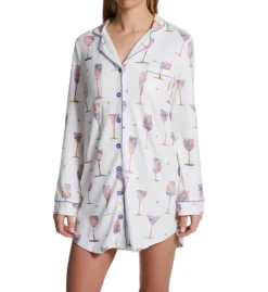 PJ Salvage It's A Wineful Life Butter Jersey Sleepshirt RGWLNS