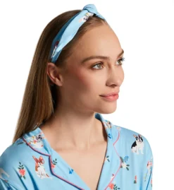 PJ Salvage Playful Prints Spring Pups PJ Set With Headband RHPLPJS -Freya Fashion Shop pj salvage pjsa01 rhplpjs cs3