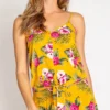 PJ Salvage Tahitian Tropics Button Front Camisole ROTTC -Freya Fashion Shop pj salvage pjsa01 rottc gs
