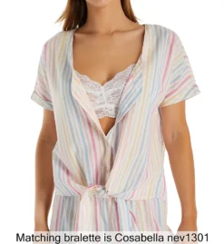 PJ Salvage Washed Ashore Striped Button Front Top ROWAT1 -Freya Fashion Shop pj salvage pjsa01 rowat1 cs1