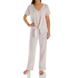 PJ Salvage Washed Ashore Striped Button Front Top ROWAT1 -Freya Fashion Shop pj salvage pjsa01 rowat1 cs2