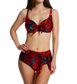 Pour Moi Orchid Luxe High Waist Control Brief Swim Bottom 12905 -Freya Fashion Shop pour moi pmoi01 12905 cs1