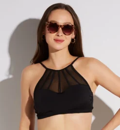 Pour Moi Space High Neck Underwire Cami Swim Top 13600 -Freya Fashion Shop pour moi pmoi01 13600 fs