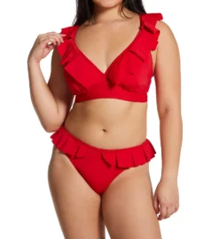 Pour Moi Space Frill Hidden Underwire Convertible Swim Top 18102 -Freya Fashion Shop pour moi pmoi01 18102 cs2