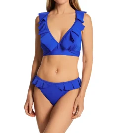 Pour Moi Space Frill Hidden Underwire Convertible Swim Top 18102 -Freya Fashion Shop pour moi pmoi01 18102 cs3