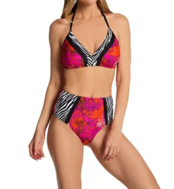 Pour Moi In The Mix Non Wired Padded Triangle Swim Top 20710 -Freya Fashion Shop pour moi pmoi01 20710 cs1