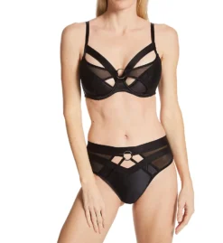 Pour Moi Contradiction Obsessed Padded Half Bra 23800 -Freya Fashion Shop pour moi pmoi01 23800 cs1