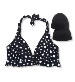 Pour Moi Cascade Halter Non-Wired Frill Swim Top 25209 -Freya Fashion Shop pour moi pmoi01 25209 cs5