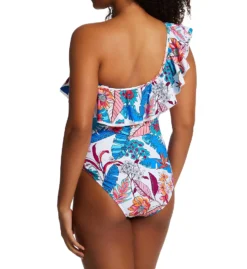 Profile By Gottex Bohemian Gypsy One Shoulder Ruffle 1 Pc Swimsuit BG2061 -Freya Fashion Shop profile by gottex prof01 bg2061 bs