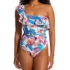 Profile By Gottex Bohemian Gypsy One Shoulder Ruffle 1 Pc Swimsuit BG2061 -Freya Fashion Shop profile by gottex prof01 bg2061 gs