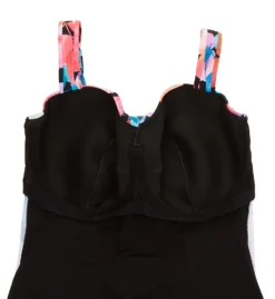 Profile By Gottex Plus Size Color Rush Square Neck Tankini Swim Top CR1W18 -Freya Fashion Shop profile by gottex prof01 cr1w18 cs6