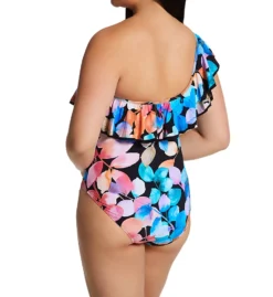 Profile By Gottex Color Rush One Shoulder Ruffle One Piece Swimsuit CR2061 -Freya Fashion Shop profile by gottex prof01 cr2061 bs