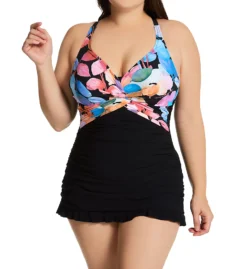 Profile By Gottex Plus Size Color Rush Swim Dress CR2W01