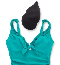 Profile By Gottex Frill Me Tie Front One Piece Swim Dress FM2125 -Freya Fashion Shop profile by gottex prof01 fm2125 cs5