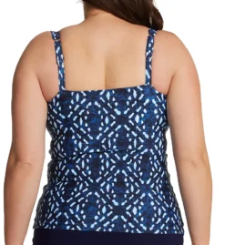 Profile By Gottex Plus Size Malaku Square Neck Tankini Swim Top M1W18 -Freya Fashion Shop profile by gottex prof01 m1w18 bs