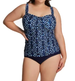 Profile By Gottex Plus Size Malaku Square Neck Tankini Swim Top M1W18 -Freya Fashion Shop profile by gottex prof01 m1w18 cs1
