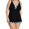 Profile By Gottex Plus Size Moroccan Escape One Piece Swim Dress ME2W88A