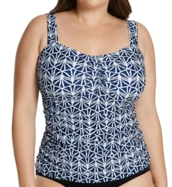 Profile By Gottex Nomad Plus Size Tankini Swim Top N1W18
