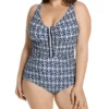 Profile By Gottex Plus Size Nomad V Neck One Piece Swimsuit N2W81 -Freya Fashion Shop profile by gottex prof01 n2w81 gs