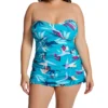 Profile By Gottex Plus Size Paradise Bandeau Swim Dress P2W18