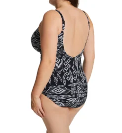 Profile By Gottex Plus Size Peruvian Nights V-Neck One Pc Swimsuit PN2W18 -Freya Fashion Shop profile by gottex prof01 pn2w18 bs