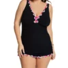 Profile By Gottex Plus Size Palm Springs One Piece Swim Dress PS2W88A -Freya Fashion Shop profile by gottex prof01 ps2w88a gs