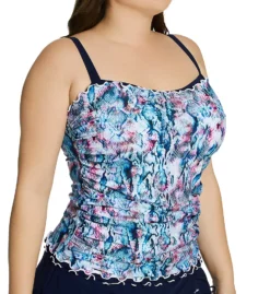 Profile By Gottex Plus Size Snake Charm Tankini Swim Top S1W18
