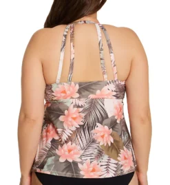 Raisins Curve Plus Size Laguna Rosalie Tankini Swim Top E840325 -Freya Fashion Shop raisins curve raic01 e840325 bs