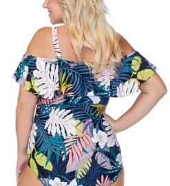 Raisins Curve Plus Whitehaven Bloom Tortuga One Piece Swimsuit E840981 -Freya Fashion Shop raisins curve raic01 e840981 cs1