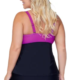 Raisins Curve Plus Size Costa Blanca Zanzibar Tankini Swim Top E841045 -Freya Fashion Shop raisins curve raic01 e841045 bs