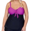 Raisins Curve Plus Size Costa Blanca Zanzibar Tankini Swim Top E841045 -Freya Fashion Shop raisins curve raic01 e841045 gs