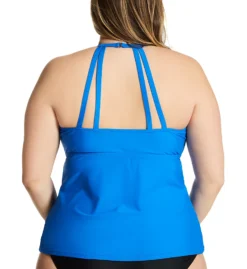 Raisins Curve Plus Size Calina Solids Rosalie Tankini Swim Top G840015 -Freya Fashion Shop raisins curve raic01 g840015 bs