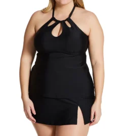 Raisins Curve Plus Size Calina Solids Rosalie Tankini Swim Top G840015 -Freya Fashion Shop raisins curve raic01 g840015 cs2