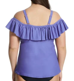 Raisins Curve Plus Size Calina Solids Tortuga Tankini Swim Top G840023 -Freya Fashion Shop raisins curve raic01 g840023 bs